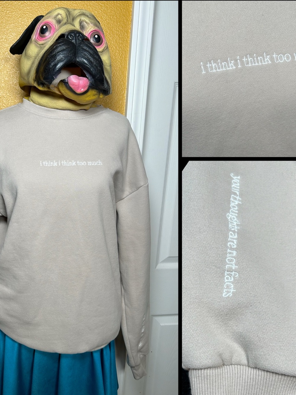 SEE THE WAY I SEE, embroidered sweatshirt!!